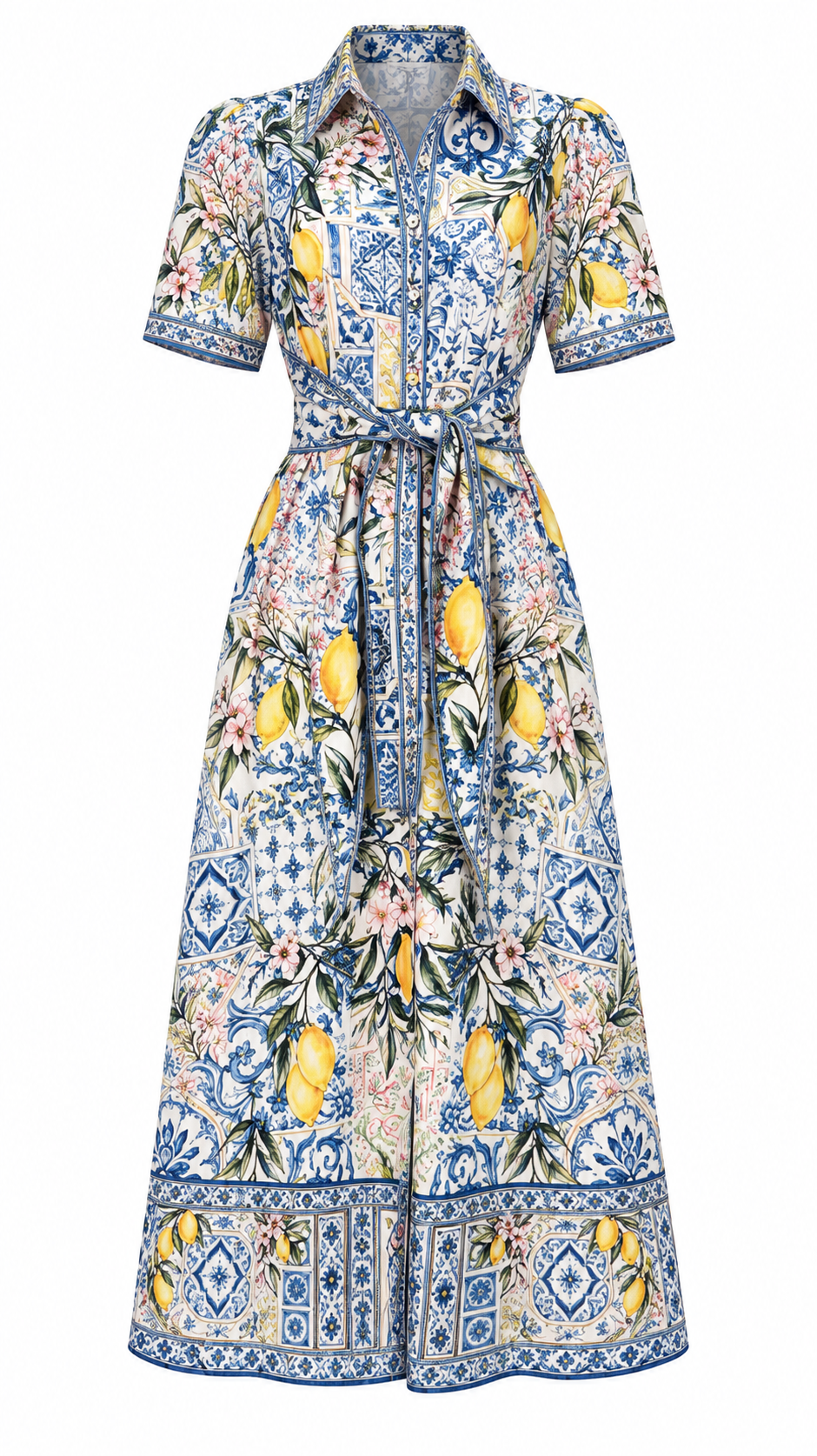Capri Shirt Dress  | Blue