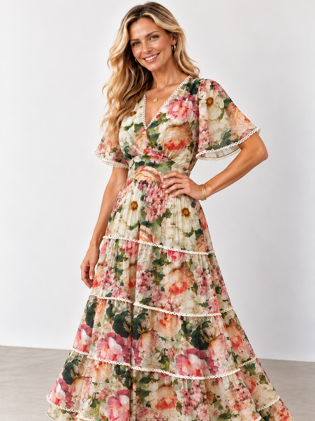 Majorelle Dress | Multi Floral