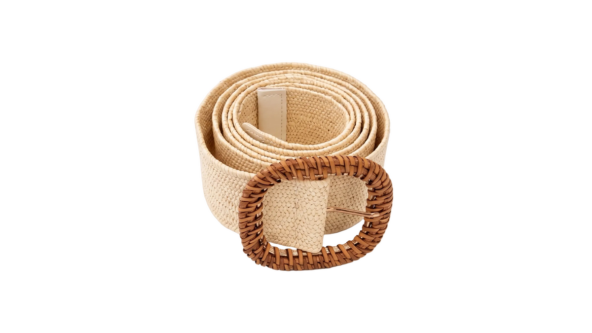 Elasticated Belt | Beige