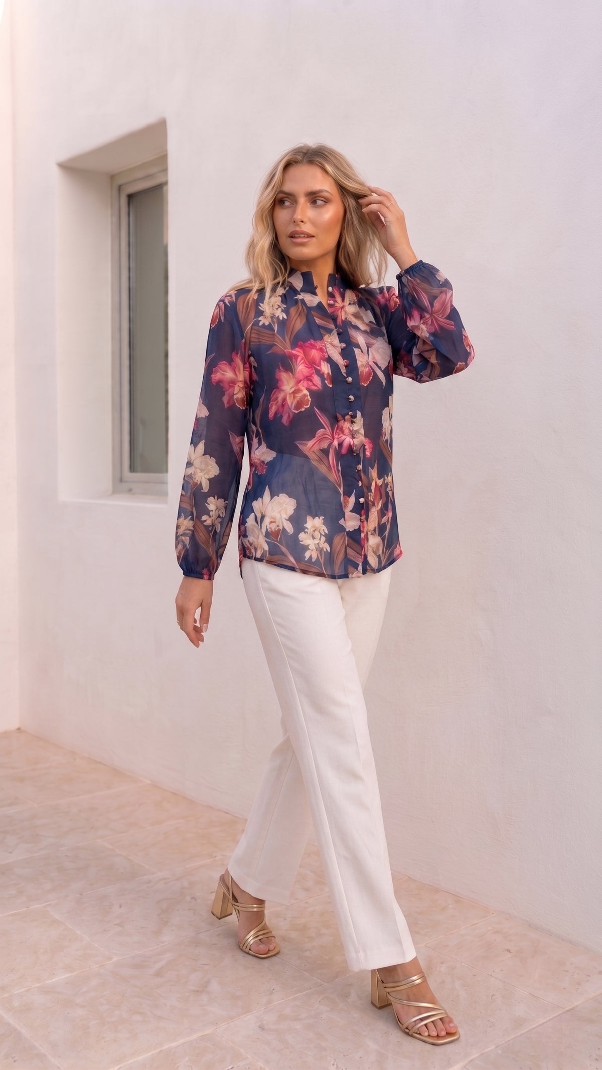 Lily Blouse | Navy