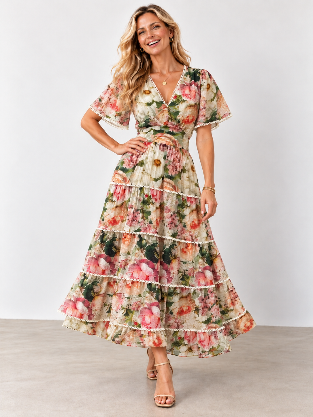 Majorelle Dress | Multi Floral