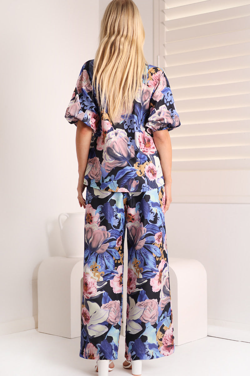 Simone Linen Pants |  Rose