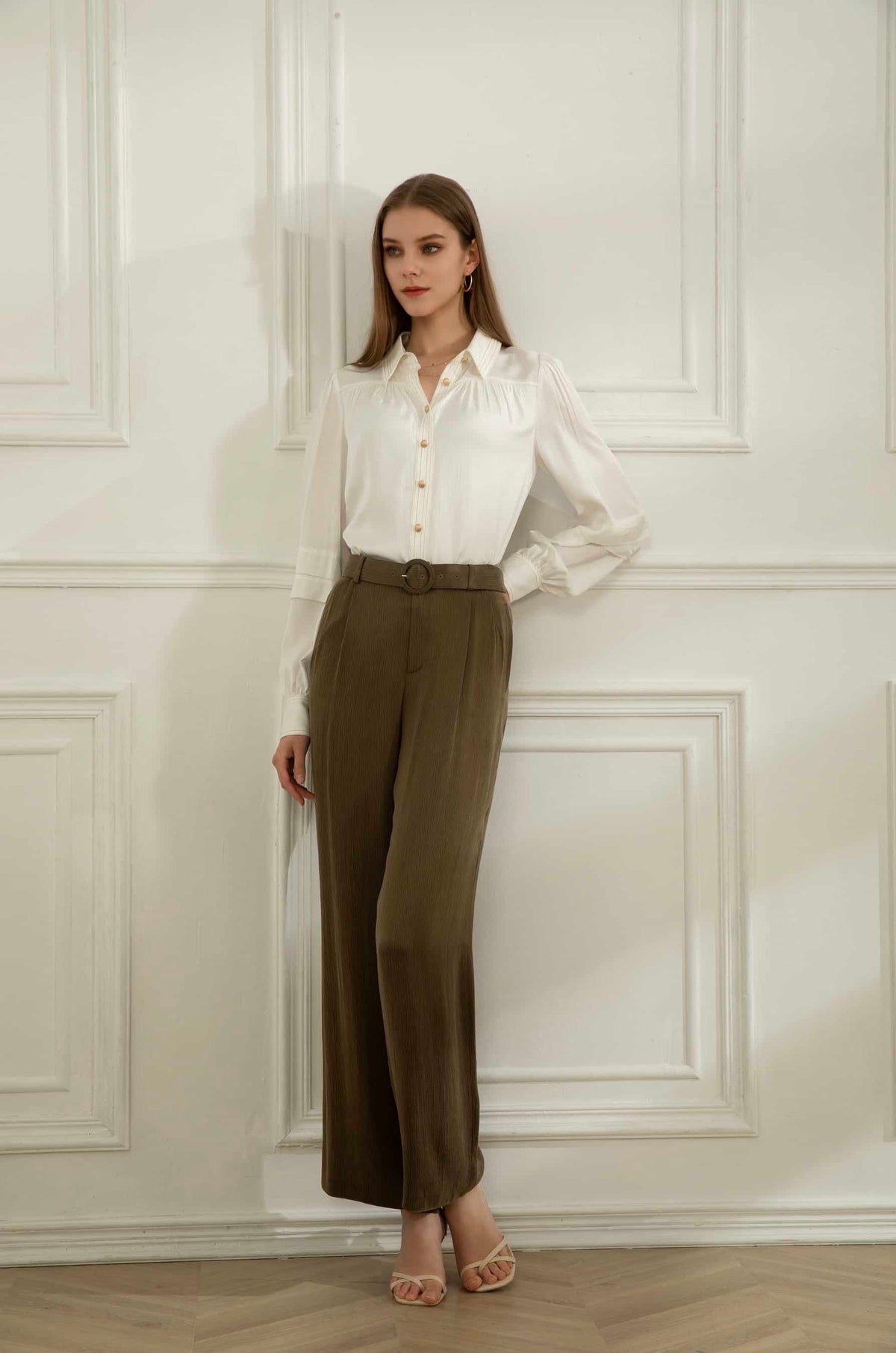 GDS Celine Blouse | White BLOUSES autumn-winter BLOUSES BRUNCH CASUAL Catch GDS L M S SALE WHITE WORK XL XS